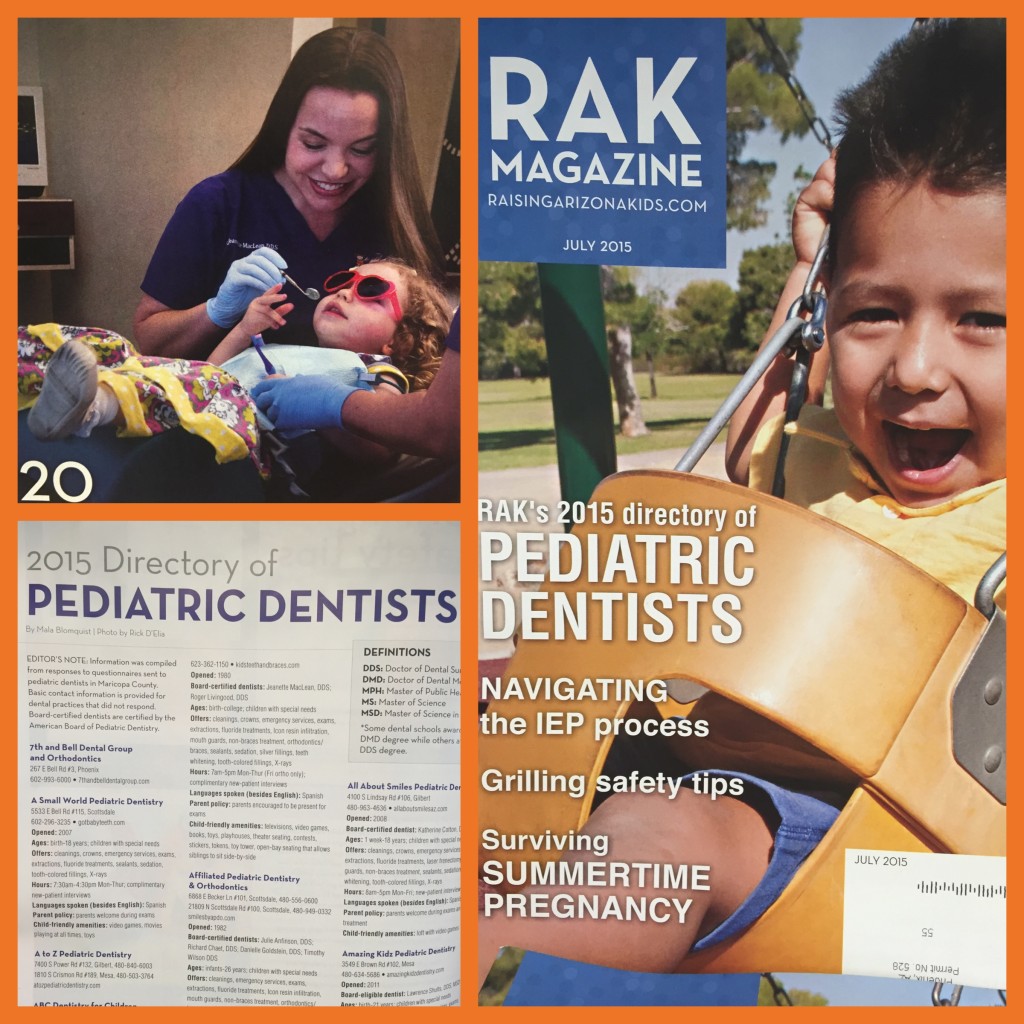 July Issue of Raising Arizona Kids Magazine Featuring Dr. Jeanette MacLean
